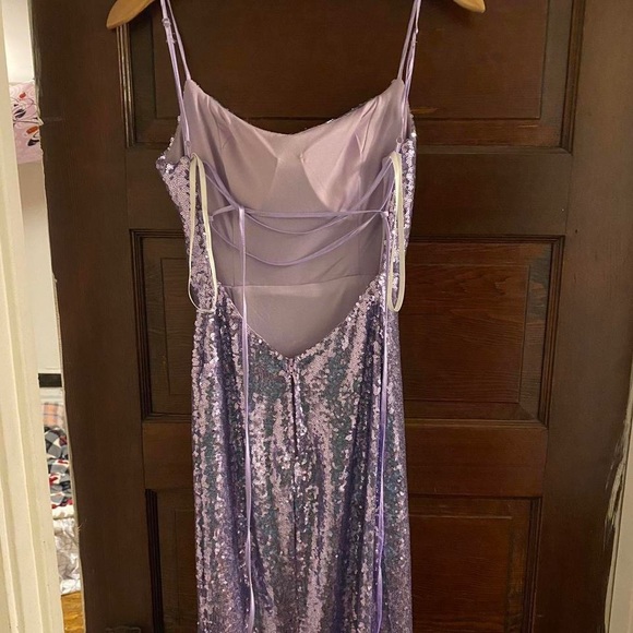 Windsor Purple Long Prom Dress Like New Size 5/6 - Picture 2 of 4